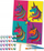 Set pikture me numra Splat Planet Unicorn Pop Art, kanavacë 40 x 30 cm, 24 boja akrilike, shumëngjyrësh