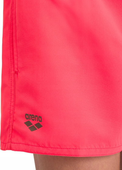 Shorce plazhi për çuna Arena Beach Short Logo R, poliester i ricikluar, thahet shpejt, rozë