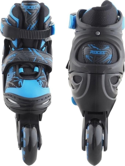 Patina inline për kalamajtë Roces Jokey 3.0 Boy Jr, kornizë alumini, rrota PU, zi e kaltër