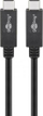 Kabllo USB C Goobay 38872, USB 3.2 Gen 2, 0.5m, 5A, e zezë