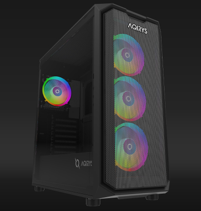 Kuti PC gaming Wezen Pro, ATX, xham i temperuar, RGB, e zezë