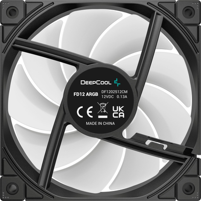 Ventilator PC DeepCool FD12, 120mm, ARGB PWM, i zi