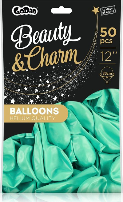 Balona latex Godan Beauty &amp; Charm, 30cm, 50 copë, mente