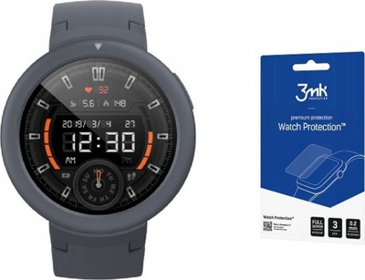Mbrojtëse ekrani 3MK Watch Protection për Xiaomi Amazfit Verge Lite edhe Verge 3, hibrid, që s’e ha gërvishtja