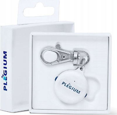 Buton emergjence Plegium Smart Emergency Button, alarm i zgjuar, me varëse çelësash, i bardhë