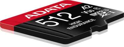 Kartë memorie MicroSDXC ADATA High Endurance, 512GB, Class 10 UHS I U3 A2 V30