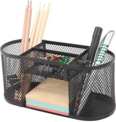 Organizues tavoline Net Desk Organizer, 200x85x90mm, plastikë, gri