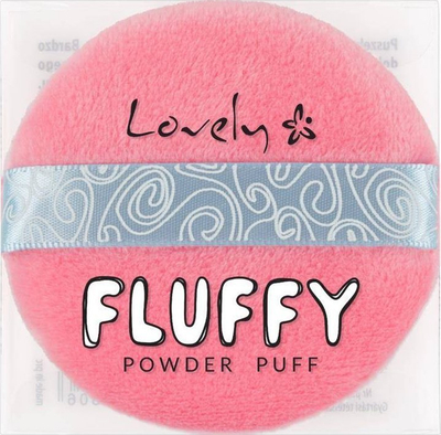 Pupël pudre Fluffy Powder Puff Puszek, me teksturë të butë, për pudër të lirë dhe kompakte, e bardhë