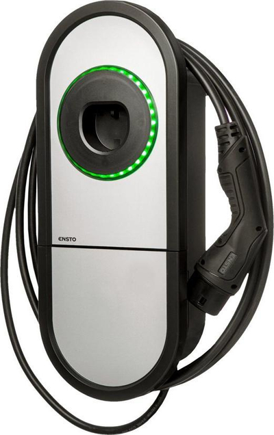 Stacion karikimi për makina elektrike Ensto One Home EVH321, 7.4kW 32A, kabllo Type 2 5m, IP54