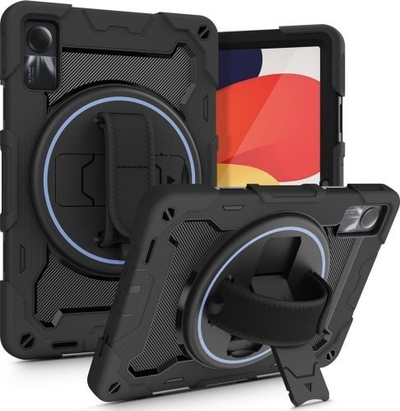 Mbulesë tablet Tech-protect SOLID360 për Xiaomi Redmi Pad SE 11", me stand dhe rrip dore, e zezë