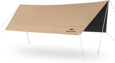 Çadër mbulimi Naturehike Sky Lite Hexagon L, vinil 150D Oxford, 10-12 persona, ngjyrë khaki