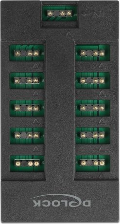 Hub RGB DeLOCK 64128, 10 porta ARGB, 5V, i zi