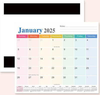 Kalendar muri Mayland Burde Double Half Year Accounts 2025, i bardhë
