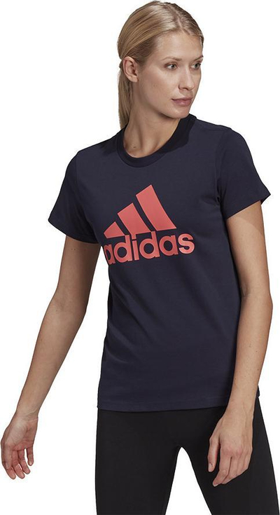 Bluzë sportive Adidas BL T HH8838, pambuk, për goca, e bardhë