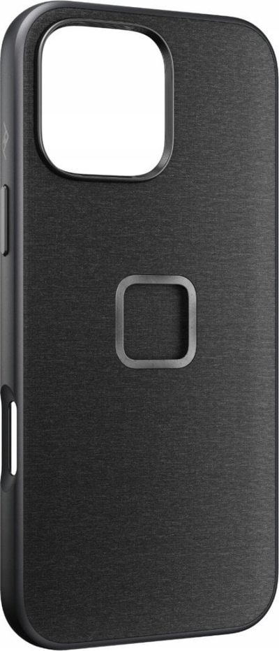 Mbrojtëse telefoni Peak Design Everyday Fabric Case për iPhone 16 Pro Max, SlimLink MagSafe, charcoal