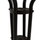 Tavolinë kopshti katrore FIGO, metal + xham, 70×70×72 cm (HM5036.02), kaftë