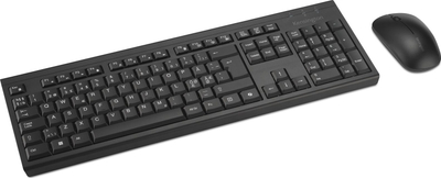 Сет тастатура и глушец Kensington KM270 EQ Desktop, безжичен, црн