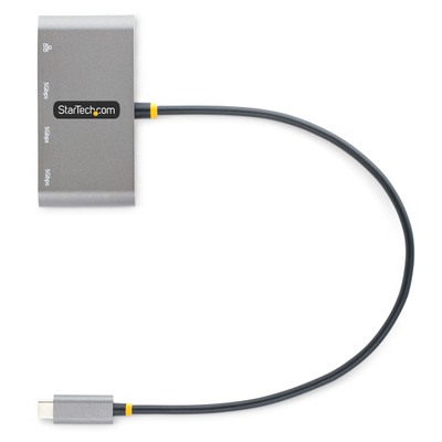Hub USB C StarTech HB30C3A1GEA2, 3 porta USB 3.0, RJ45 Gigabit, gri