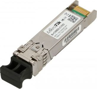 Modul SFP+ MikroTik S+C59DLC10D, 10 Gb/s, 10 km, argjend