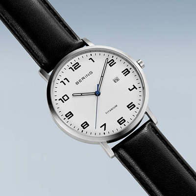 Orë për meshkuj Bering Titanium 18640-404, e zezë