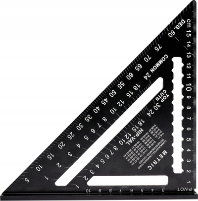 Këndor zdrukthtarie Pro, alumin, 175mm, argjend