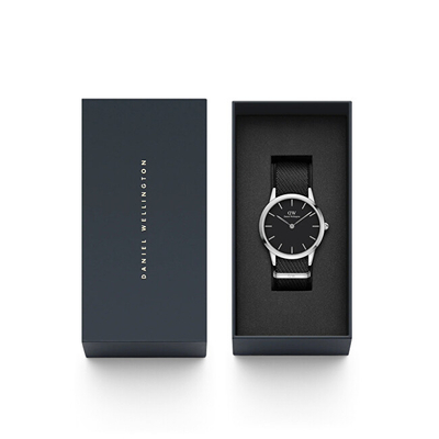 Orë burrash Daniel Wellington Iconic DW00100678, e zezë