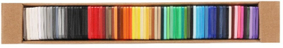 Set mostra filamenti Bambu Lab Bambu Filament Swatches, 80 copë, shumëngjyrëshe