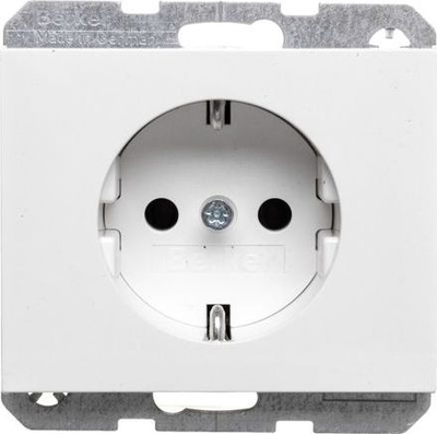 Prizë Berker K.1 SCHUKO 47157009, 16A 250V, e bardhë