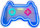 Dritë murale LED Neon Gamepad, formë kontrolleri, USB, shumëngjyrëshe