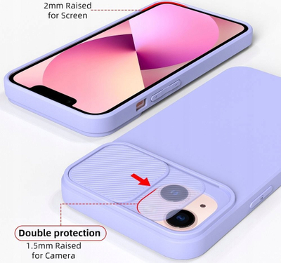 Futrollë slide për Samsung Galaxy S23 FE, mbrojtëse me kapak kamere, lejla