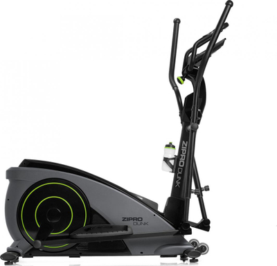 Biçikletë eliptike elektro-magnetike Zipro Dunk, iConsole +, e zezë / gjelbër