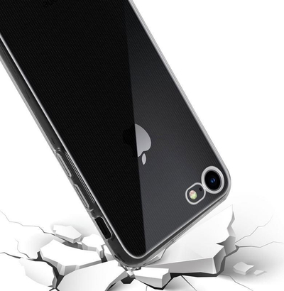 Mbështjellës telefoni Crong Crystal Slim Cover, për iPhone 8 7, transparent