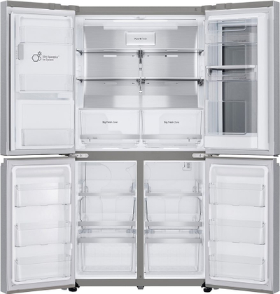 Frigorifer multi-door LG GMX945NS9F, 638L, shpërndarës uji dhe akulli, inox