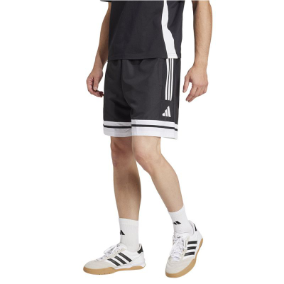 Кратки спортски панталони adidas Squadra 25 M JD9274, за мажи, полиестер, бели