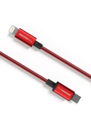 Kabllo kariku për telefon AMAZINGthing SupremeLink, Lightning në USB-C, 1m, e kuqe
