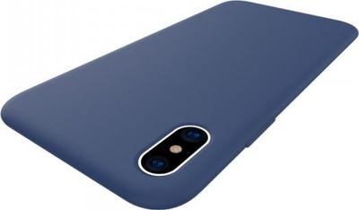 Mbrojtëse silikoni EXECARE për telefon, e hollë, blu e errët