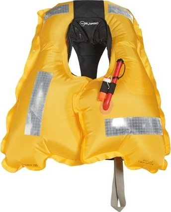 Jeletë shpëtimi Crewsaver Crewfit+ 180N ISO, automatike, me rrip sigurimi, e zezë