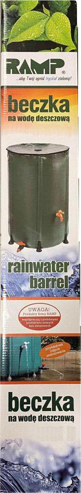Fuçi uji shiu Ramp Rainwater Barrel, 250L, e palosshme, e gjelbër