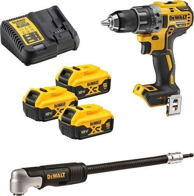 Berbil pa kabllo DeWalt DCD791P3A QW, 18V, 3x5Ah, i verdhë
