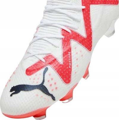 Këpucë futbolli Puma Future Ultimate FG AG, meshkuj, 107355 01, të bardha të kuqe