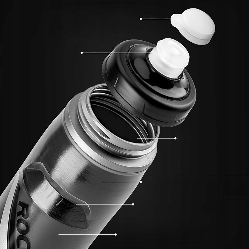 Shishe termike biçiklete Rockbros Thermal, 620ml, BPA free, e zezë gradient