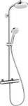Kolonë dushi Hansgrohe 27264400, kokë dushi 18 cm, shiringë dore 160 cm, krom