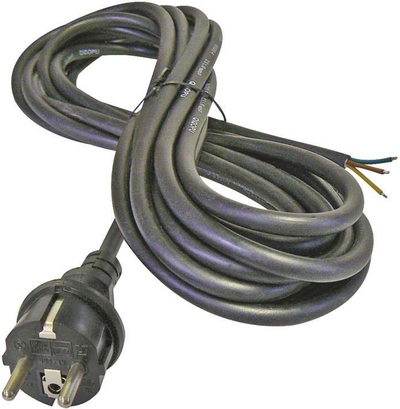 Kabllo lidhëse Emos H05RR F, 3 x 1mm², 3m, e zezë
