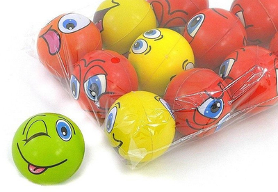 Top shkumë Adar Foam Ball, set 12 copë, 6.5 cm, shumëngjyrësh