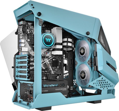 Ftohës procesori me ujë Thermaltake TOUGHLIQUID 240 ARGB Sync, 240 mm, 2x 12 cm, në ngjyrë turke