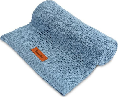Batanije bebe Sensillo Blanket Bamboo, 100% bambus, 100x80cm, blu