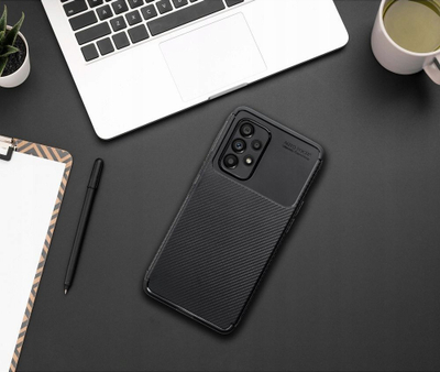 Maskë telefoni Partner Telecom për Samsung Galaxy A55 5G, TPU karbon, mbrojtje premium, e zezë