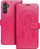 Këllëf libër OEM Mezzo për Samsung A54 5G, me xhepa kartash, me “dreamcatcher” magenta