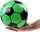 Top lodrash Rubber Ball Garden, 20cm, i verdhë