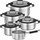 Set tenxheresh Roesle Silence Pro, 5 pjesë, çelik inox, me kapak xhami